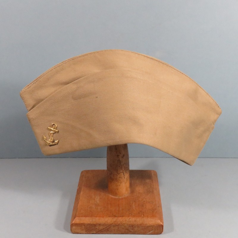 CALOT BEIGE SABLE MODELE 1957 INFANTERIE COLONIALE TROUPES DE MARINE AVEC ANCRE TAILLE 59