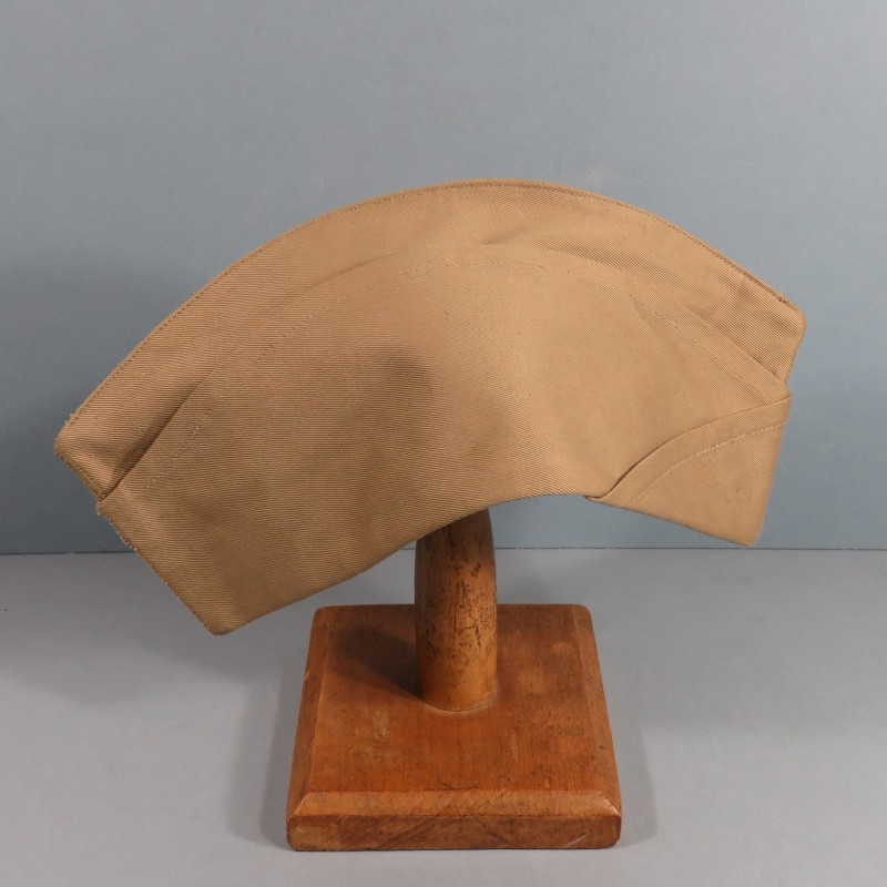 CALOT BEIGE SABLE MODELE 1957 INFANTERIE COLONIALE TROUPES DE MARINE AVEC ANCRE TAILLE 59