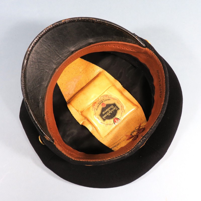 CASQUETTE MARINE NATIONALE DE CAPITAINE DE FREGATE ANNEES 1940 TAILLE 56 FABRICATION AMERICAINE A ST LOUIS