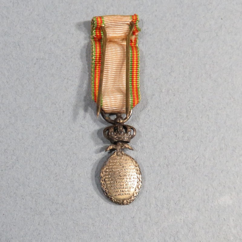 ESPAGNE REDUCTION DE LA MEDAILLE DE LA PAZ 1909 1927 LA PAIX AU MAROC GUERRE DU RIF MARRUECOS °