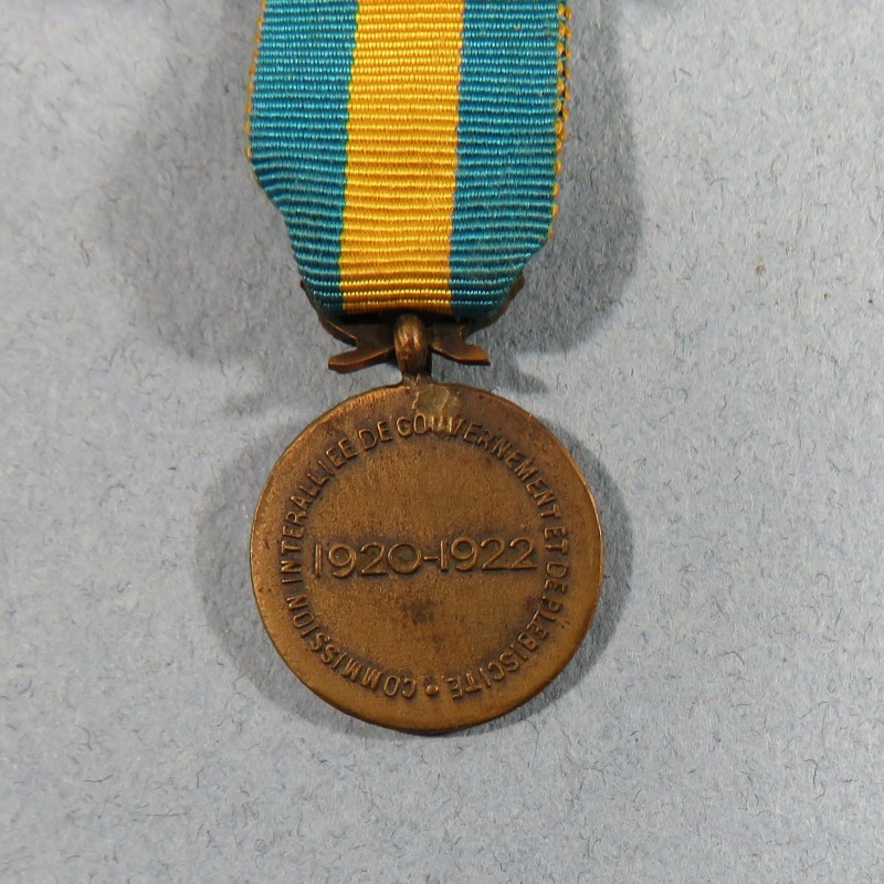 FRANCE REDUCTION DE LA MEDAILLE DE HAUTE SILESIE 1920 1922 COMMISSION INTERALLIEE DE GOUVERNEMENT ET DE PLEBICITE °