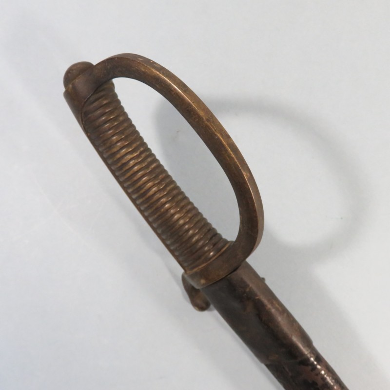 SABRE BRIQUET INFANTERIE MODELE AN XI PREMIER EMPIRE ET SECOND EMPIRE LAME DATEE 1831 AVEC SON FOURREAU