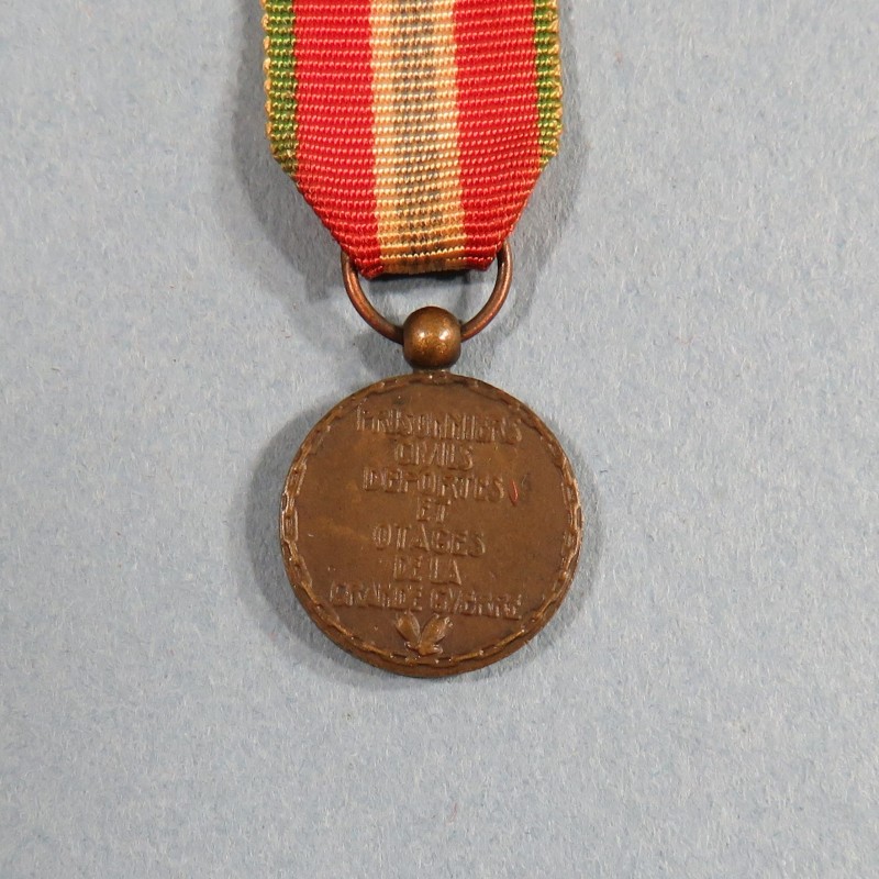 FRANCE REDUCTION DE LA MEDAILLE PRISONNIERS CIVILS DEPORTES ET OTAGES DE LA GRANDE GUERRE °