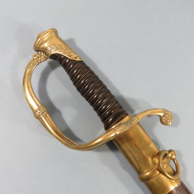 SABRE D'OFFICIER D'INFANTERIE MODELE 1821 OFFICIER D'INFANTERIE DE LIGNE OU GARDE NATIONALE