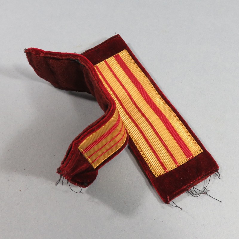 PAIRE DE GRADES D'EPAULETTES D'OFFICIER DU SERVICE DE SANTE MEDECIN PRINCIPAL MP COMMANDANT