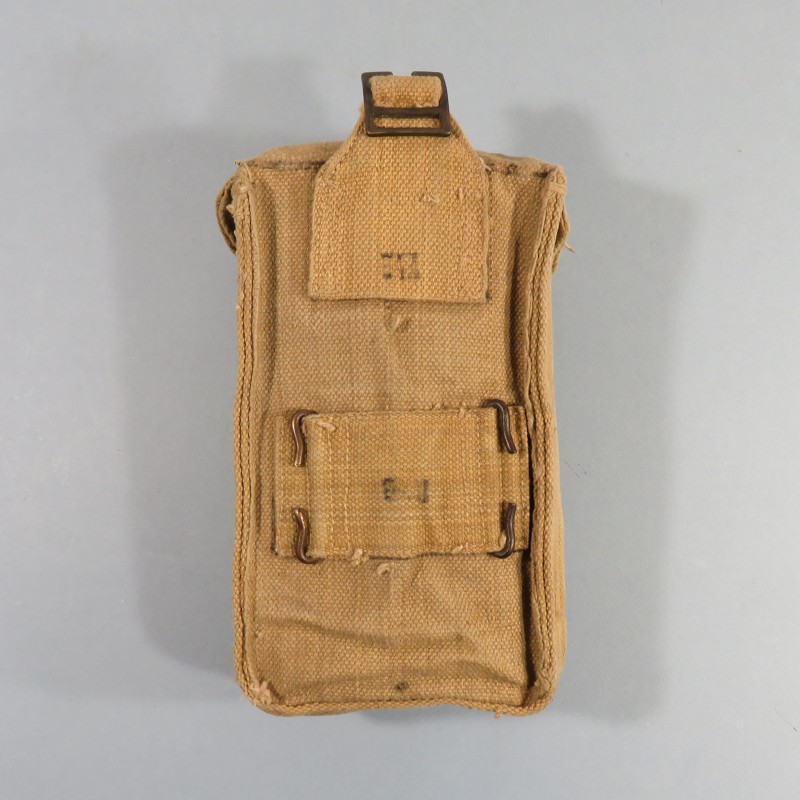 POUCH PORTE CHARGEURS WEB CARTOUCHIERE ANGLAIS 1937 CANADIEN 1944 POUR TRANSPORT DE MUNITIONS STEN FM BREN GRENADES MILLS