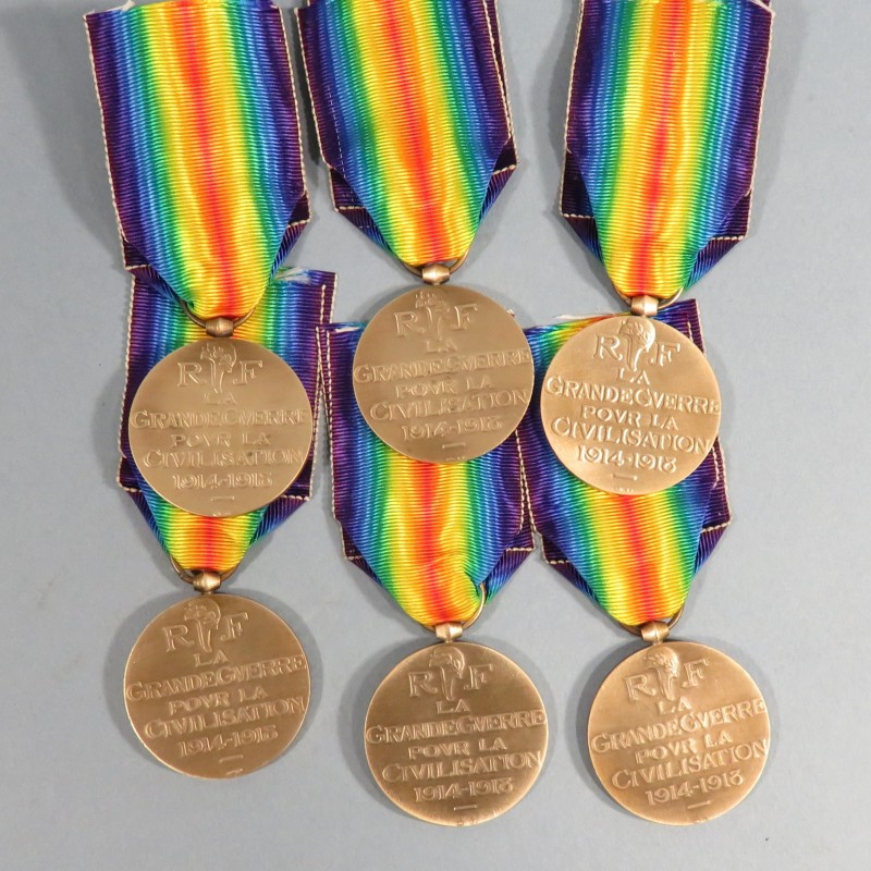 FRANCE MEDAILLE INTERALLIEE DE LA VICTOIRE DE LA GRANDE GUERRE 1914-1918 GRAVEUR A. MORLON COMBATTANTS DE LA PREMIERE GUERRE