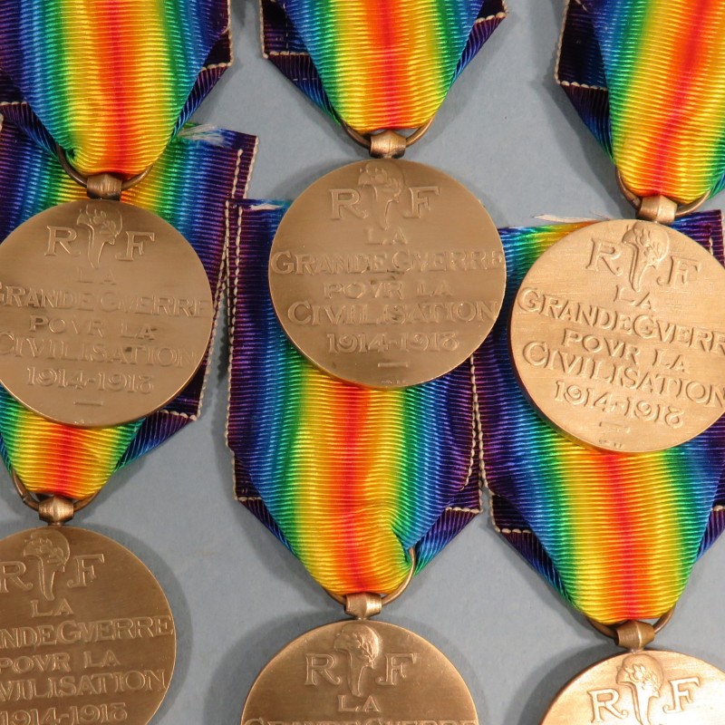 FRANCE MEDAILLE INTERALLIEE DE LA VICTOIRE DE LA GRANDE GUERRE 1914-1918 GRAVEUR A. MORLON COMBATTANTS DE LA PREMIERE GUERRE