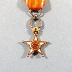 MAROC REDUCTION DE LA MEDAILLE D'OFFICIER DE L'ORDRE DU OUSSAM ALAOUITE ORDER OFFICER MEDAL °