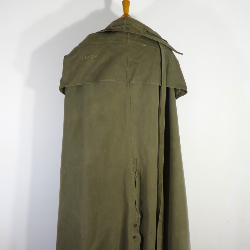 PONCHO CAPE SURTOUT MILITAIRE FABRICATION ANGLAISE OU US SECONDE GUERRE