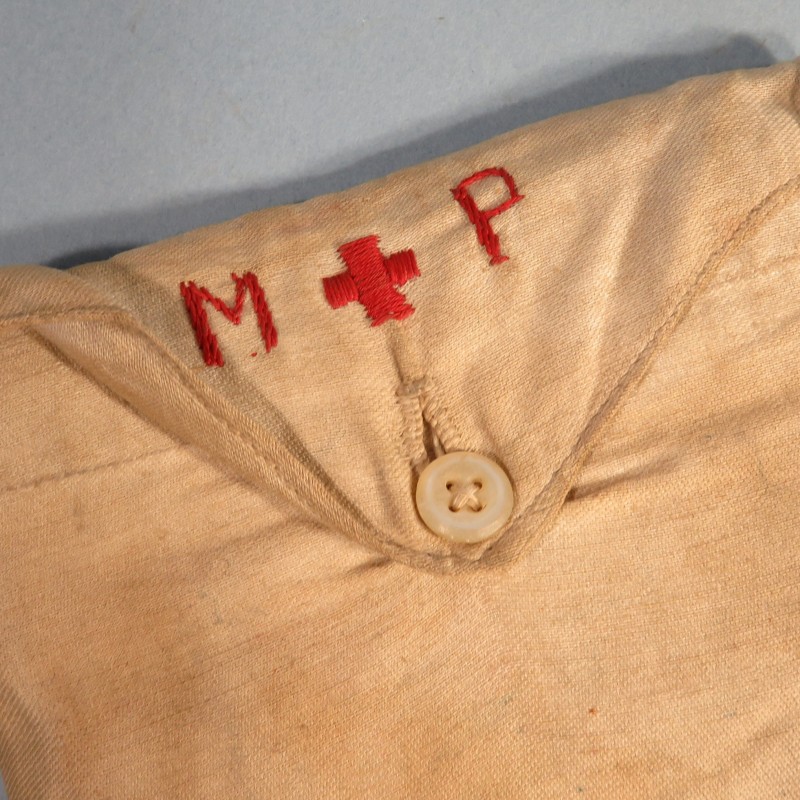 ENSEMBLE CROIX ROUGE FAMILLE PECHINE ALBERT ET MICHEL POCHETTE AVEC BRASSARD PLAQUE D'IDENTITE ET LISTE DE L'EQUIPE