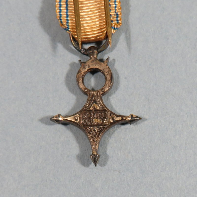 FRANCE REDUCTION DE LA MEDAILLE DE CHEVALIER DE L'ORDRE DU MERITE SAHARIEN SAHARIAN MERIT SILVER MEDAL °