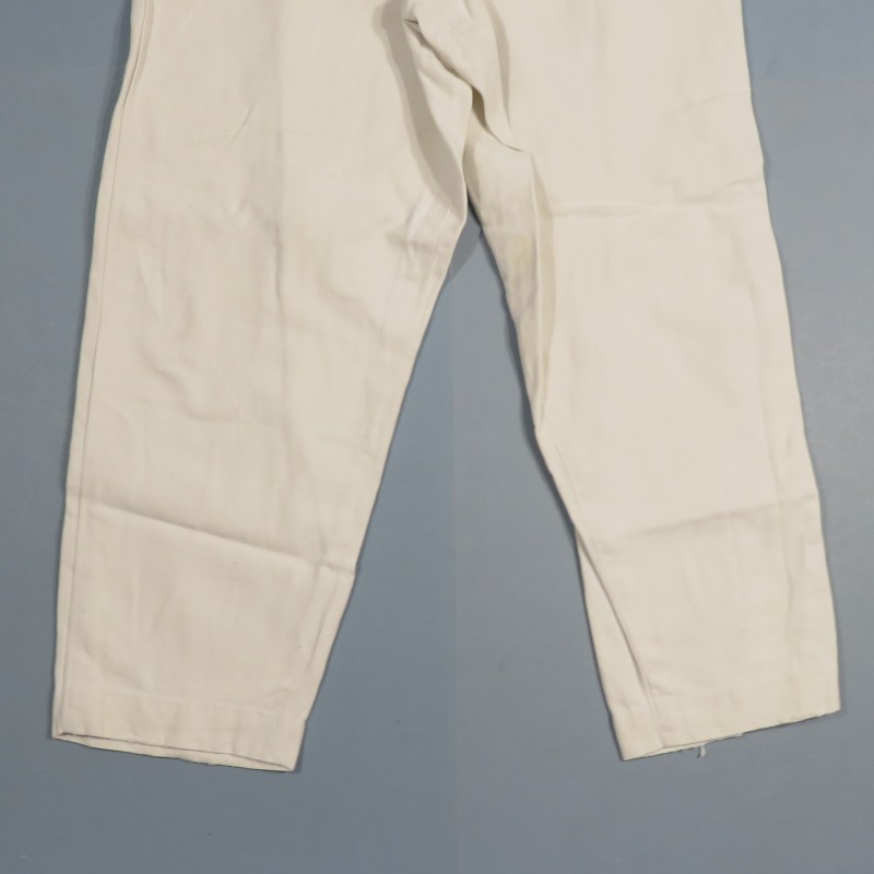 PANTALON MODELE 1893 EN TOILE BLANCHE ARMEE D'AFRIQUE SPAHIS MEHARISTES TIRAILLEURS LEGION ETRANGERE