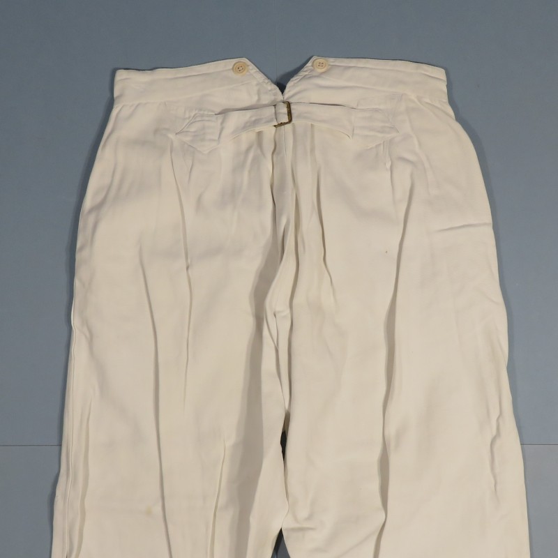 PANTALON MODELE 1893 EN TOILE BLANCHE ARMEE D'AFRIQUE SPAHIS MEHARISTES TIRAILLEURS LEGION ETRANGERE