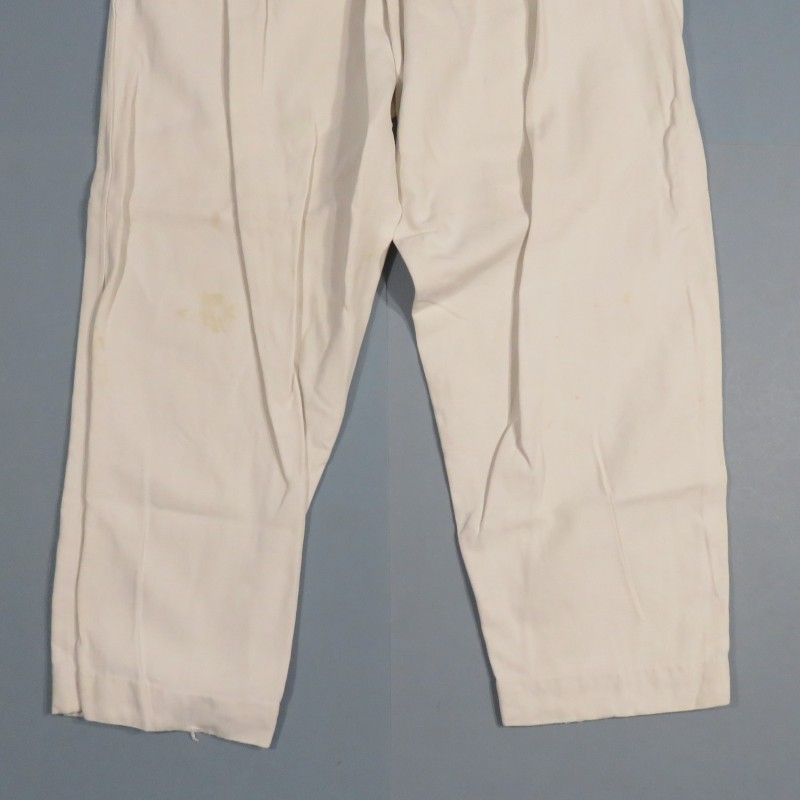 PANTALON MODELE 1893 EN TOILE BLANCHE ARMEE D'AFRIQUE SPAHIS MEHARISTES TIRAILLEURS LEGION ETRANGERE