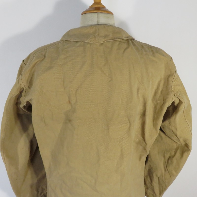 VESTE TROUPE COLONIALE DE TYPE BOURGERON COULEUR CACHOU 1914-1918-1920 INFANTERIE COLONIALE LEGION ETRANGERE GUERRE DU RIF MAROC