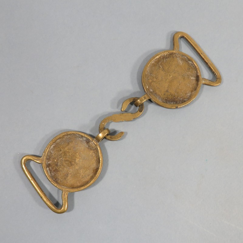 BOUCLES D'ARTILLERIE POUR CEINTURON D'OFFICIERS MODELE DES ANNEES 1830 1845 SECOND EMPIRE