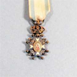 SERBIE REDUCTION DE LA MEDAILLE DE CHEVALIER DE L'ORDRE ROYAL DE ST SAVA DATE 1882 SERBIA ORDER OF ST SAVA KNIGHT MEDAL °