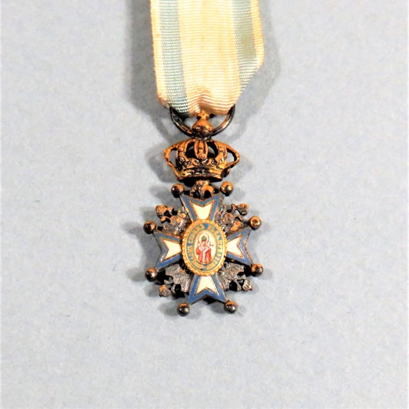 SERBIE REDUCTION DE LA MEDAILLE DE CHEVALIER DE L'ORDRE ROYAL DE ST SAVA DATE 1882 SERBIA ORDER OF ST SAVA KNIGHT MEDAL °