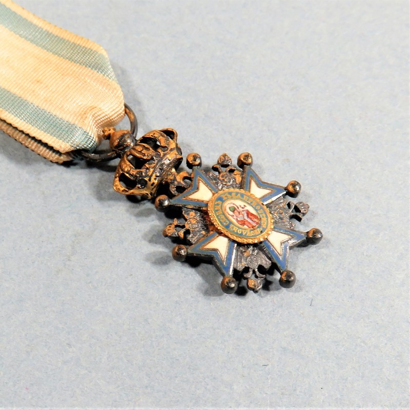 SERBIE REDUCTION DE LA MEDAILLE DE CHEVALIER DE L'ORDRE ROYAL DE ST SAVA DATE 1882 SERBIA ORDER OF ST SAVA KNIGHT MEDAL °