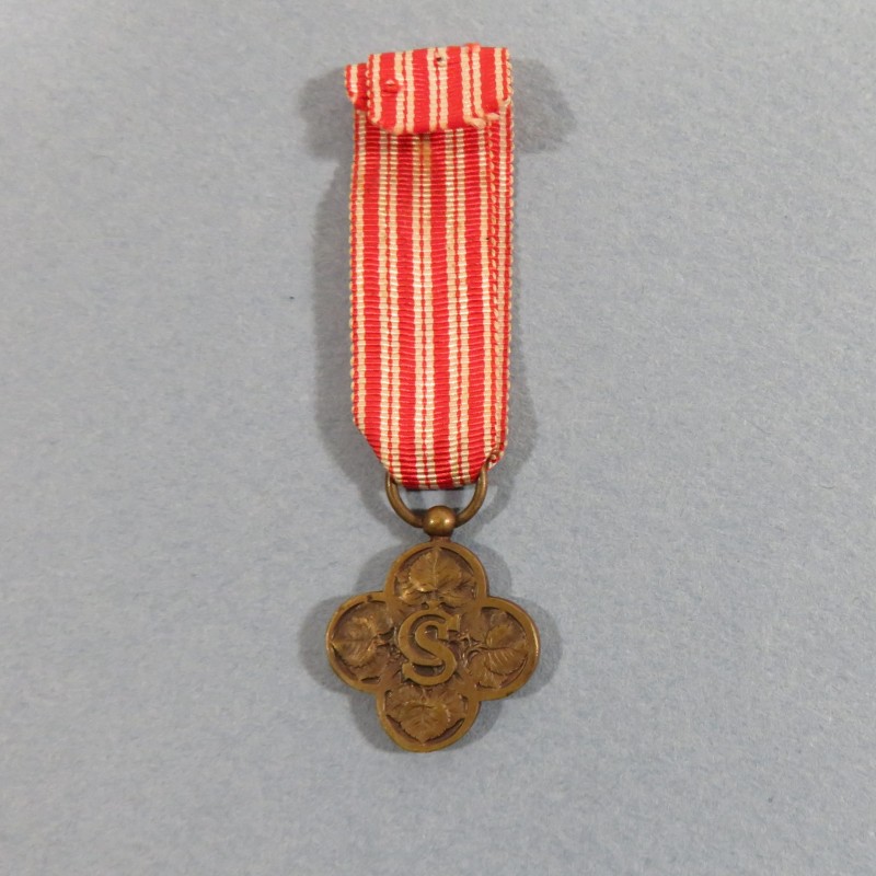 TCHECOSLOVAQUIE REDUCTION DE LA MEDAILLE CROIX DE GUERRE 1914 1918 WAR CROSS ORDER MEDAL °