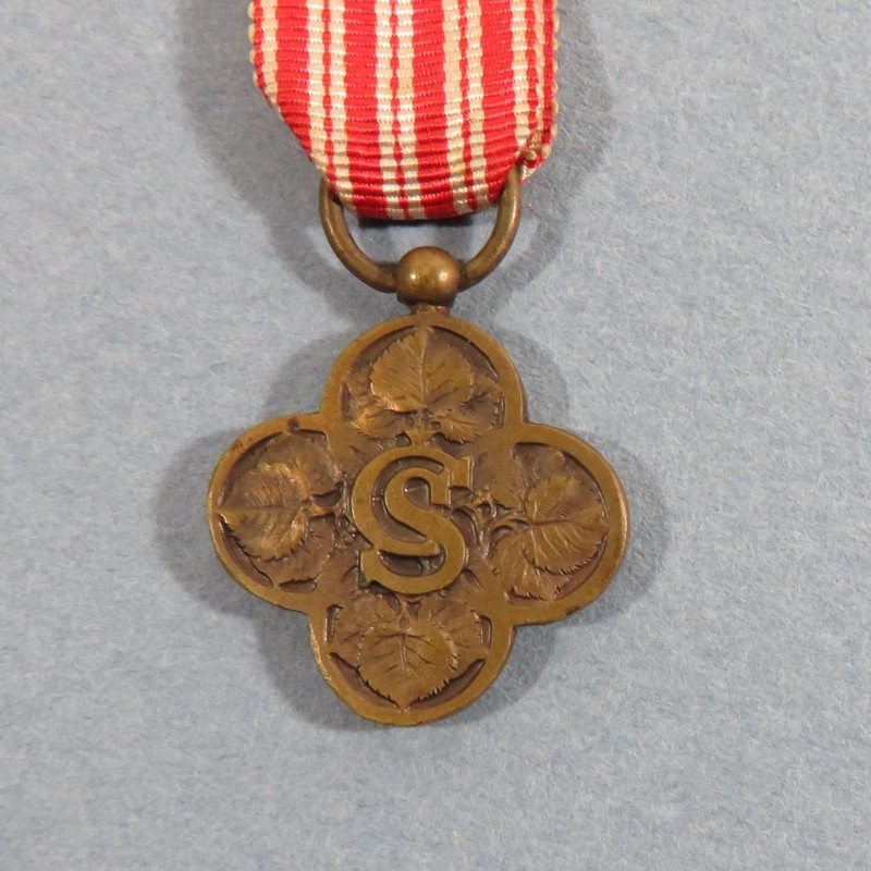 TCHECOSLOVAQUIE REDUCTION DE LA MEDAILLE CROIX DE GUERRE 1914 1918 WAR CROSS ORDER MEDAL °