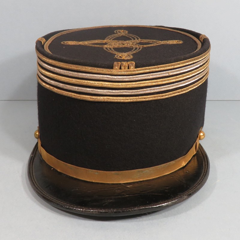 KEPI D'OFFICIER LIEUTENANT-COLONEL DE TYPE ARTILLERIE ET SERVICE DES POUDRES MODELE 1919-1931