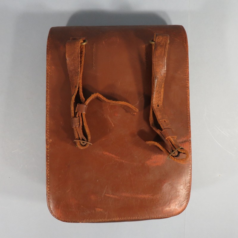 PORTE CARTES D'OFFICIER EN CUIR COULEUR MARRON MILITARIA SECONDE GUERRE