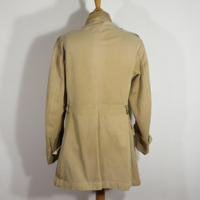 VESTE D'UNIFORME D'OFFICIER MODELE 1920 /29 DU 184 ème RALT REGIMENT D'ARTILLERIE LOURDE TRACTEE COULEUR BEIGE SABLE