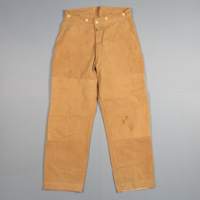 PANTALON MODELE 1914 RENFORCE TROUPE SOUS OFFICIERS COULEUR BEIGE TROUPES D'AFRIQUE ET COLONIALES TIRAILLEURS LEGION ETRANGERE