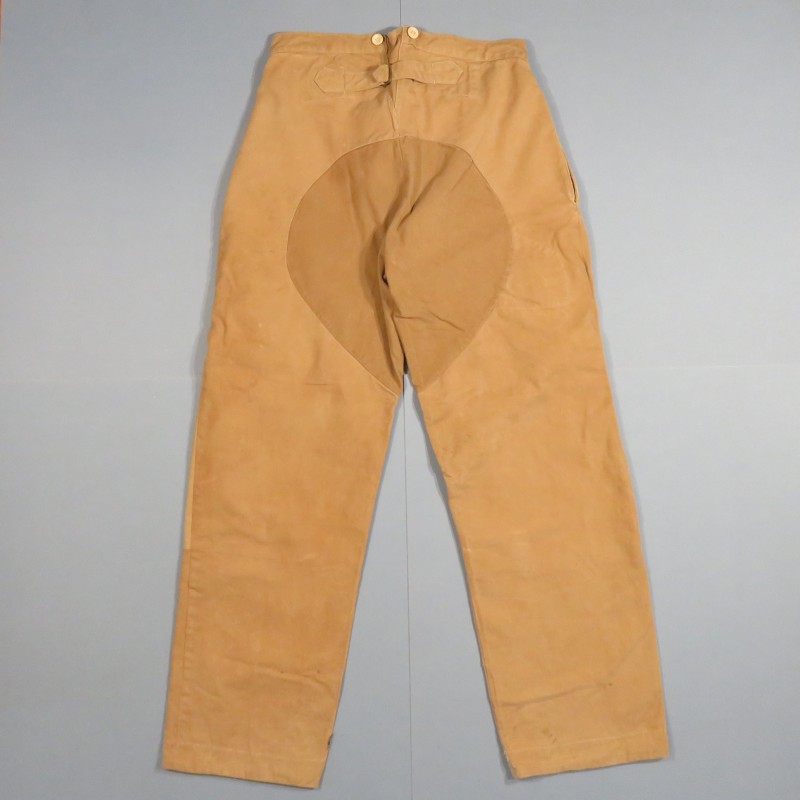 PANTALON MODELE 1914 RENFORCE TROUPE SOUS OFFICIERS COULEUR BEIGE TROUPES D'AFRIQUE ET COLONIALES TIRAILLEURS LEGION ETRANGERE