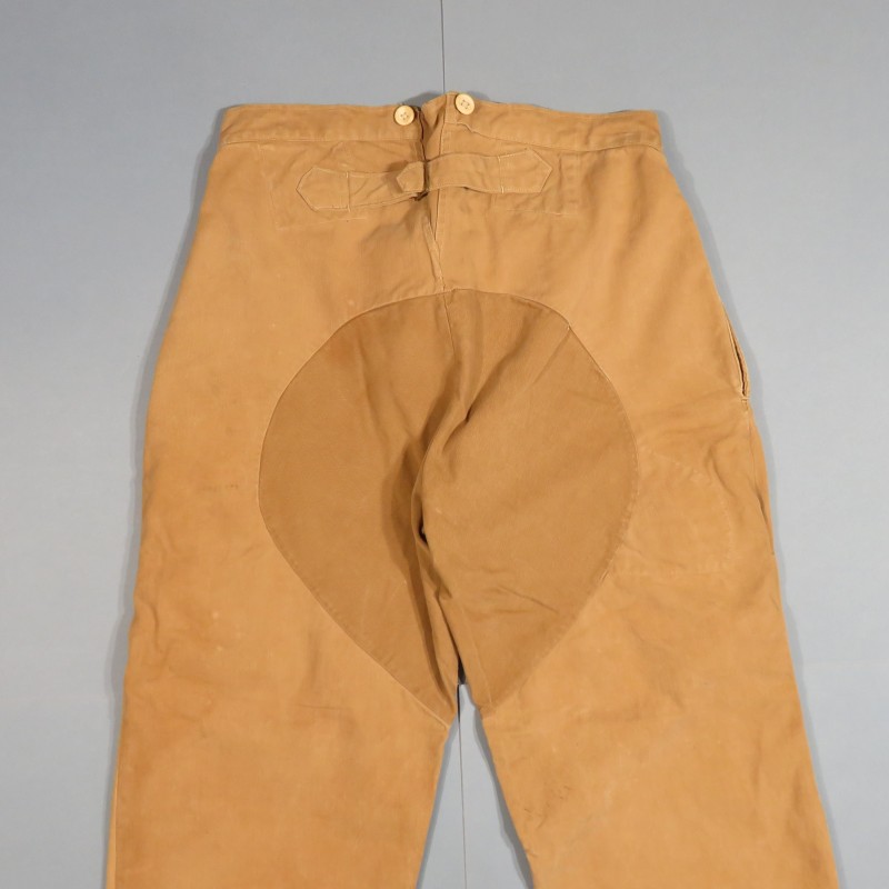 PANTALON MODELE 1914 RENFORCE TROUPE SOUS OFFICIERS COULEUR BEIGE TROUPES D'AFRIQUE ET COLONIALES TIRAILLEURS LEGION ETRANGERE