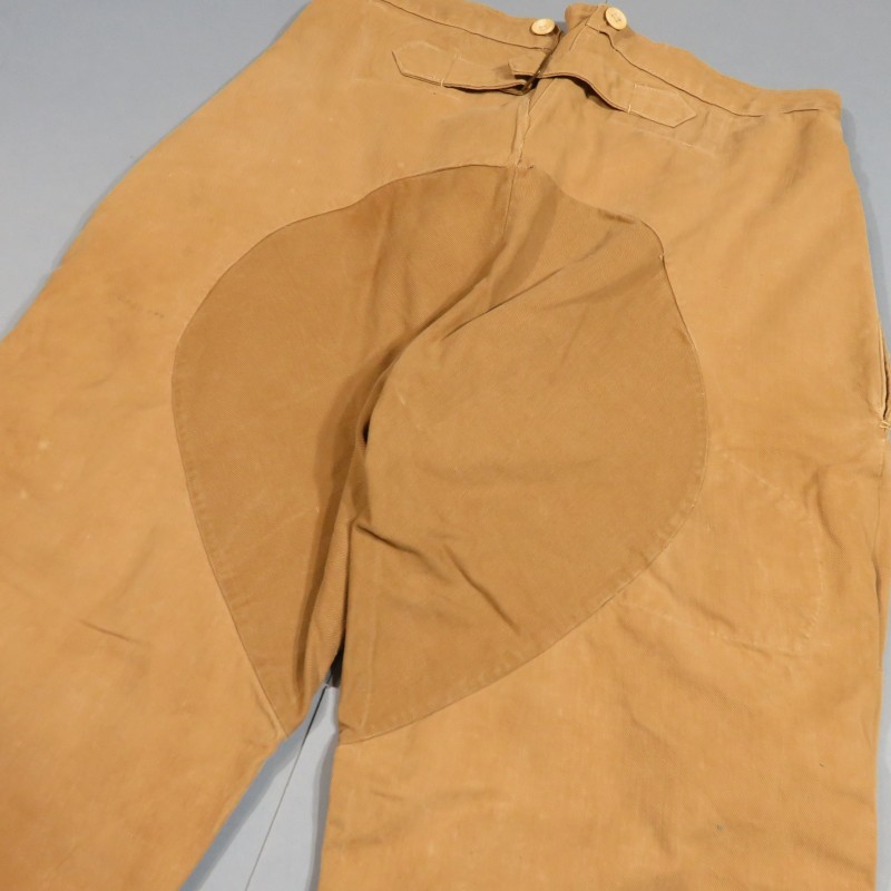 PANTALON MODELE 1914 RENFORCE TROUPE SOUS OFFICIERS COULEUR BEIGE TROUPES D'AFRIQUE ET COLONIALES TIRAILLEURS LEGION ETRANGERE