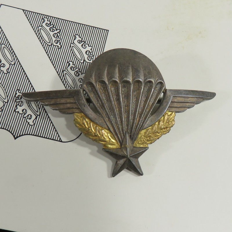 ENSEMBLE D'UN PILOTE DE MIRAGE III E DECEDE EN MISSION ET BREVET PARACHUTISTE INSIGNE ET PAPIERS ET SON UNIFORME DELFOSSE B