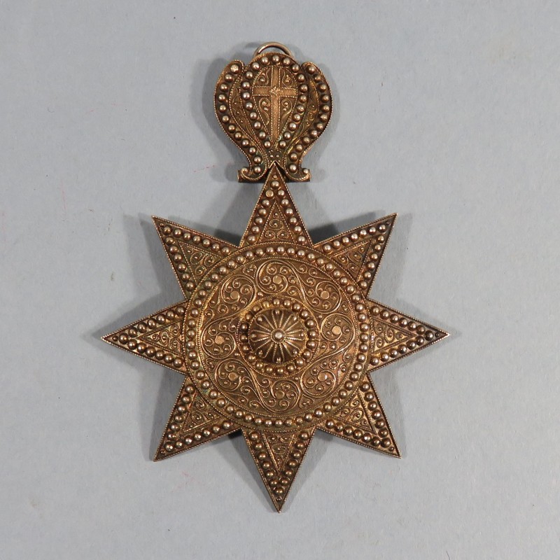 ETHIOPIE BIJOUX DE GRAND-CROIX OU MEDAILLE DE COMMANDEUR DE L'ORDRE DE L'ETOILE D'ETHIOPIE ETHIOPIA STAR MEDAL