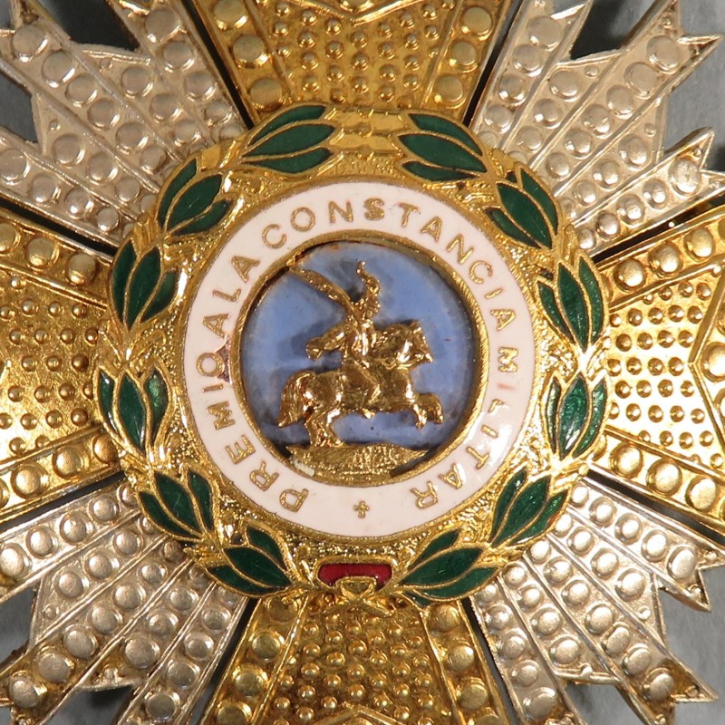 ESPAGNE PLAQUE DE GRAND CROIX DE L'ORDRE DE SAINT HERMENEGILDE PREMIO A LA CONSTANCIA MILITAR DIAMETRE 7 cm