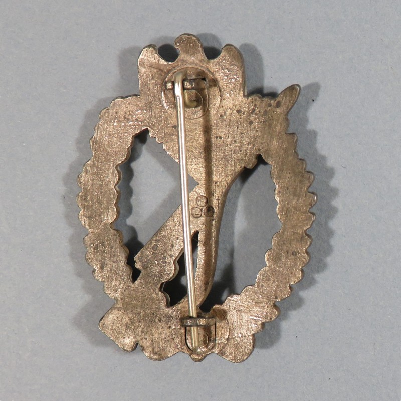 ALLEMAGNE INSIGNE DE COMBAT INFANTERIE BADGE DE POITRINE ALLEMAND SECONDE GUERRE FABRICANT FLL FRIEDRICH LINDEN