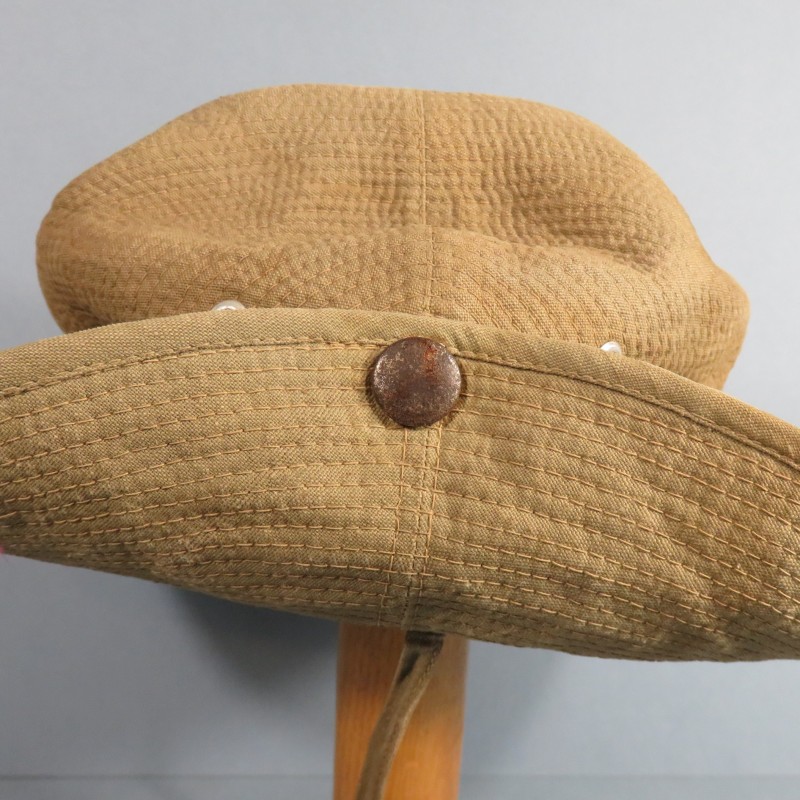 CHAPEAU DE BROUSSE BEIGE MODELE 1947 FABRICATION LOCALE INDOCHINE LEGION ETRANGERE PARA TAP TOUTES ARMES TAILLE 58