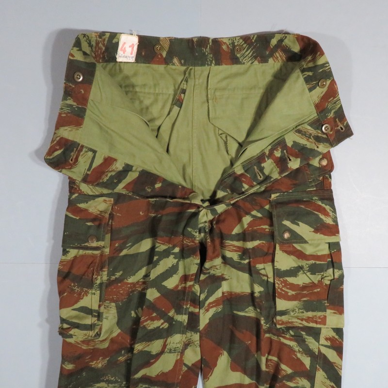 PANTALON DE TREILLI CAMOUFLE MODELE 1947-56 PARACHUTISTES ALGERIE LEGION ETRANGERE TAP TAILLE 41