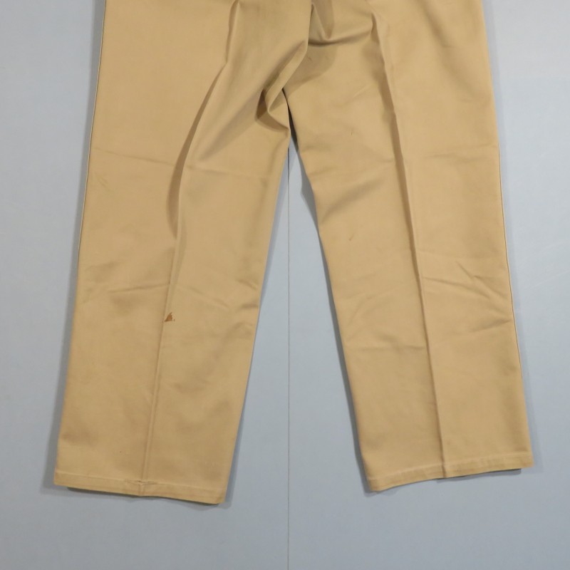 PANTALON US TROUPE CHINO MODELE 1937 COULEUR BEIGE TOUR DE TAILLE 80 cm UNIFORME GI WW2