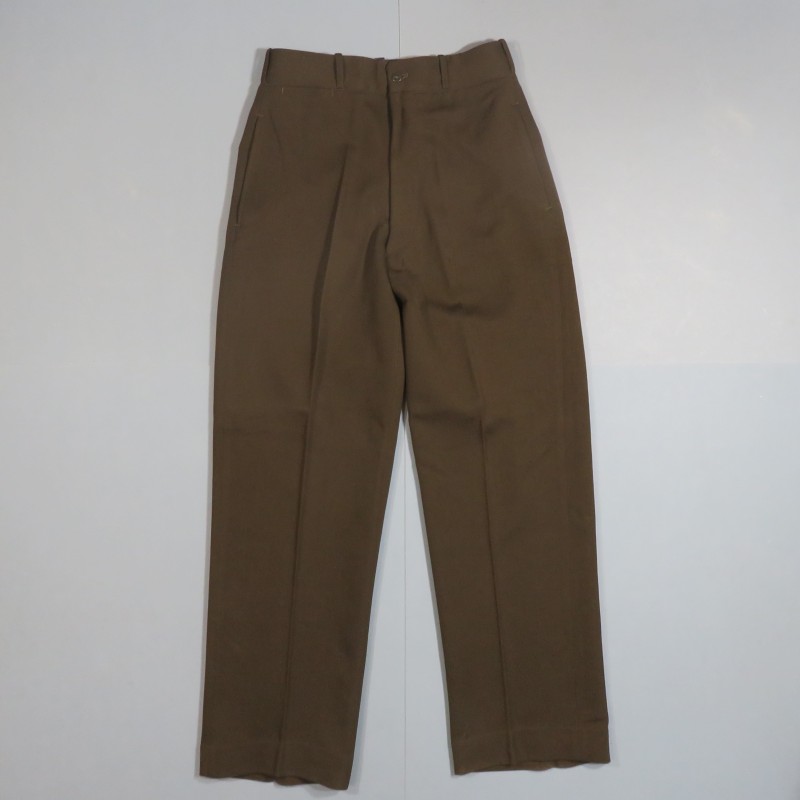 PANTALON US OFFICIER MODELE 1938 SORTIE OU SERVICE KAKI FONCE TOUR DE TAILLE 76 cm