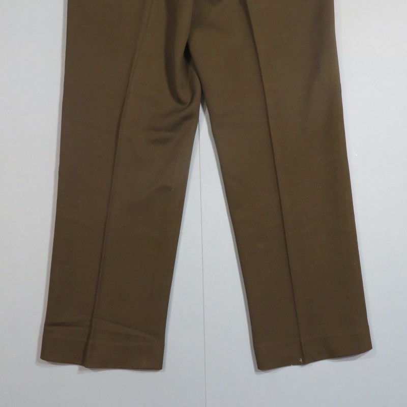 PANTALON US OFFICIER MODELE 1938 SORTIE OU SERVICE KAKI FONCE TOUR DE TAILLE 76 cm