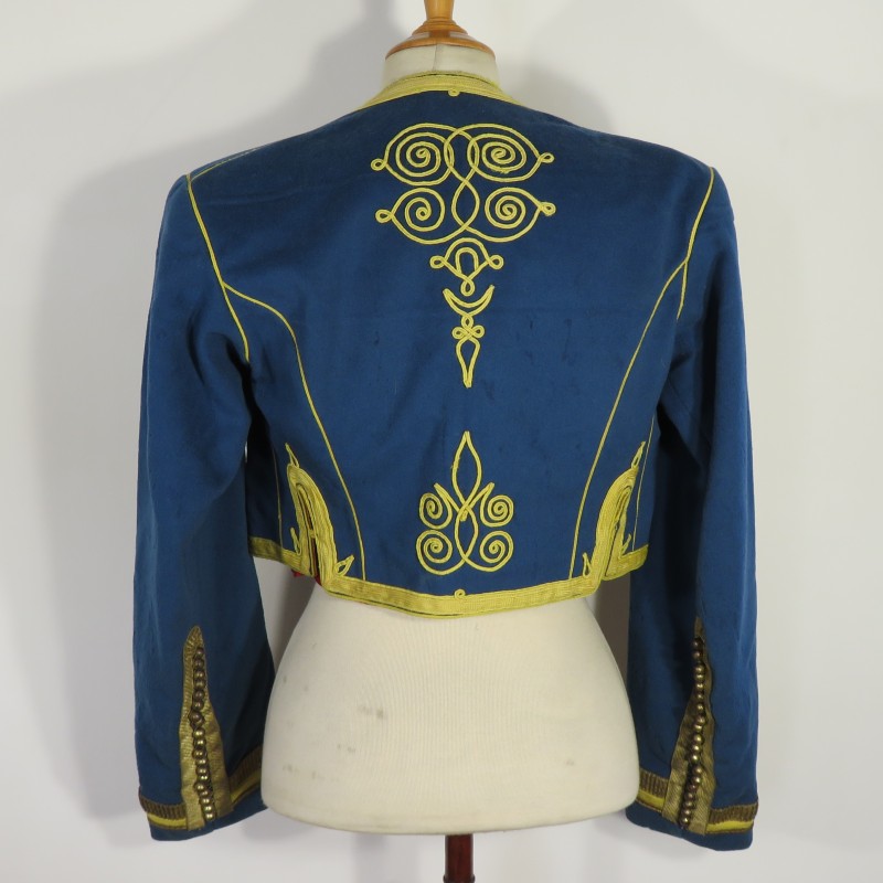 BOLERO ET GILET D'UNIFORME DE TIRAILLEUR ALGERIEN POUR UN SOUS OFFICIER TOMBEAU BLANC DU 2 ème REGIMENT RTA ANNEES 1930 1940