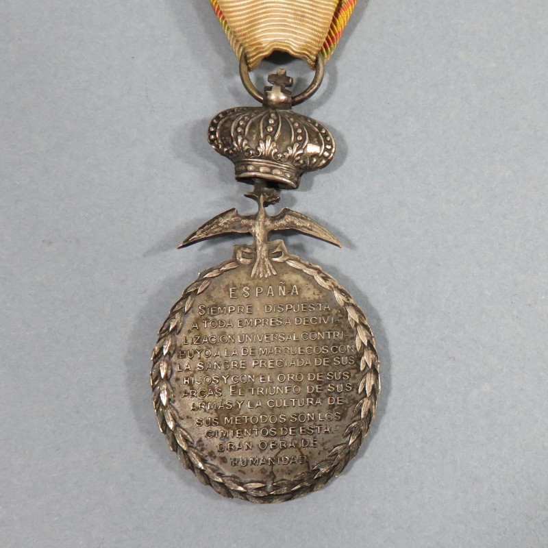 ESPAGNE MEDAILLE DE LA PAZ 1909 1927 LA PAIX AU MAROC GUERRE DU RIF MARRUECOS