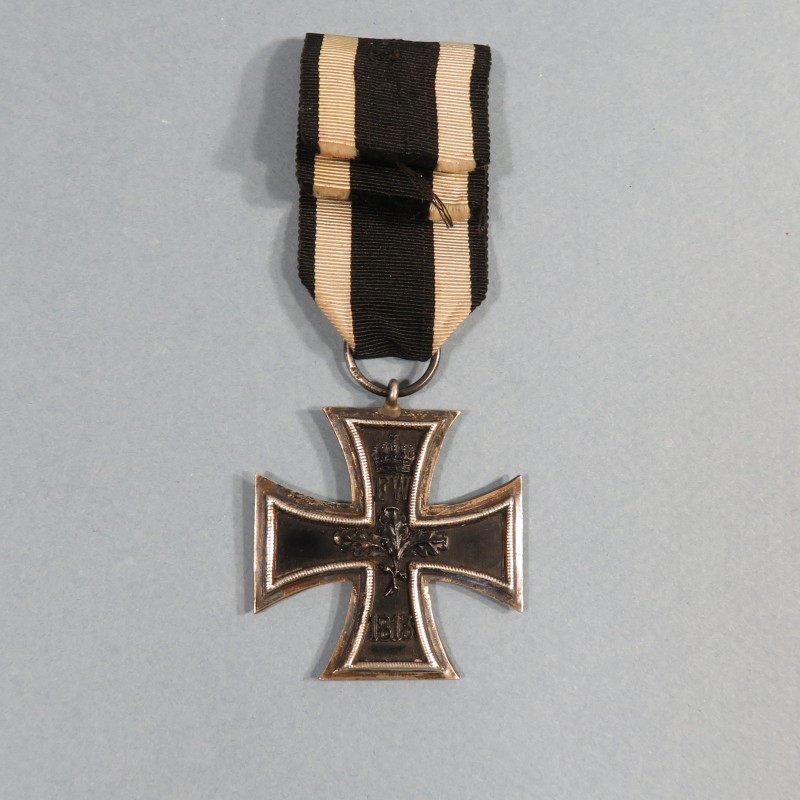 CROIX DE FER ALLEMANDE DE 2ème CLASSE 1914-1918 ANNEAU POINCONNE 800 MILITARIA ALLEMAND WW1 IRON CROSS