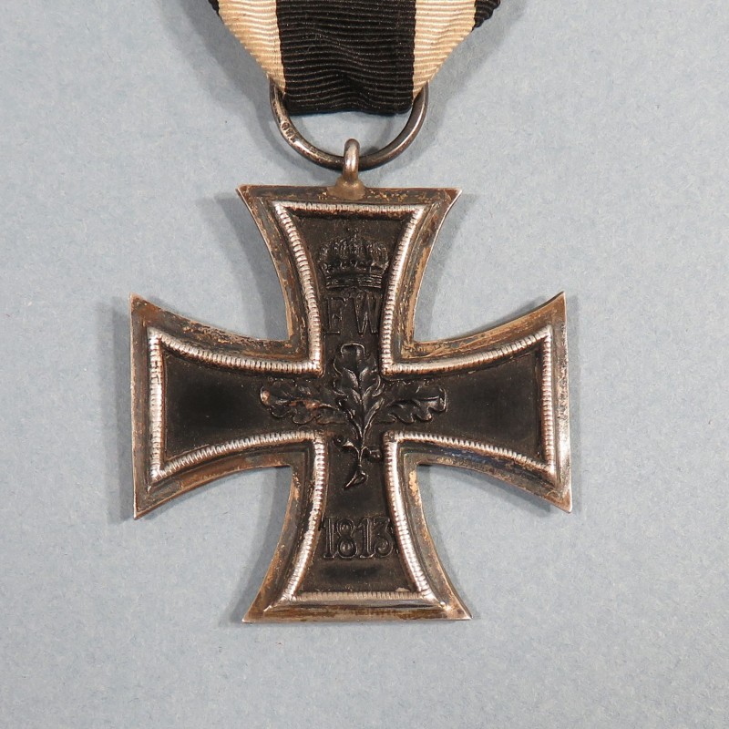 CROIX DE FER ALLEMANDE DE 2ème CLASSE 1914-1918 ANNEAU POINCONNE 800 MILITARIA ALLEMAND WW1 IRON CROSS