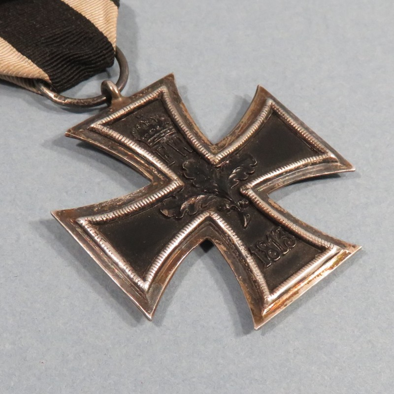 CROIX DE FER ALLEMANDE DE 2ème CLASSE 1914-1918 ANNEAU POINCONNE 800 MILITARIA ALLEMAND WW1 IRON CROSS