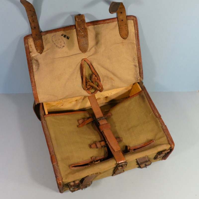 EQUIPEMENT FAUVE SAC A DOS AS DE CARREAU MODELE 1893 1915 MODIFIE 1934 HAVRESAC DATE 1930 CAMPAGNE 1939-1940