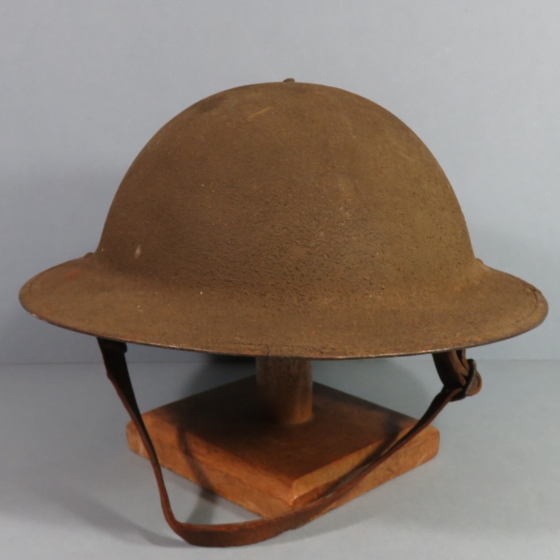 CASQUE US MODELE 1917 COMBAT PEINTURE KAKI INTERIEUR COMPLET WW1 BRODIE HELMET MKI PREMIERE GUERRE COQUE ZB69