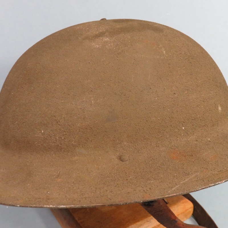 CASQUE US MODELE 1917 COMBAT PEINTURE KAKI INTERIEUR COMPLET WW1 BRODIE HELMET MKI PREMIERE GUERRE COQUE ZB69